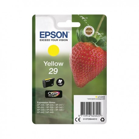 Epson inkoustová náplň/ T2984/ Singlepack 29 Claria Home Ink/ Žlutá