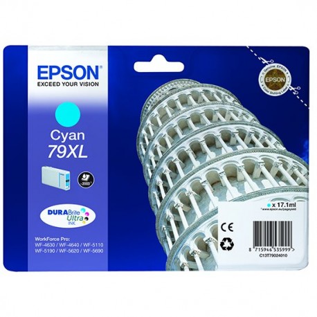 Epson inkoustová náplň/ T7902/ WF-5620/ WF-5690/ 17.1ml/ XL azurová