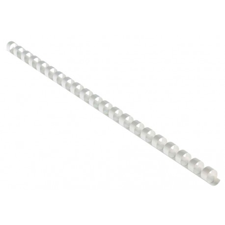 EUROSUPPLIES plastové hřbety/ formát A4/ 12,5mm/ bílé/ 100 pack