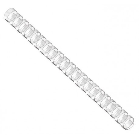 EUROSUPPLIES plastové hřbety/ formát A4/ 19mm/ čiré/ 100 pack
