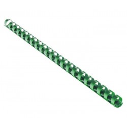EUROSUPPLIES plastové hřbety/ formát A4/ 19mm/ zelené/ 100 pack