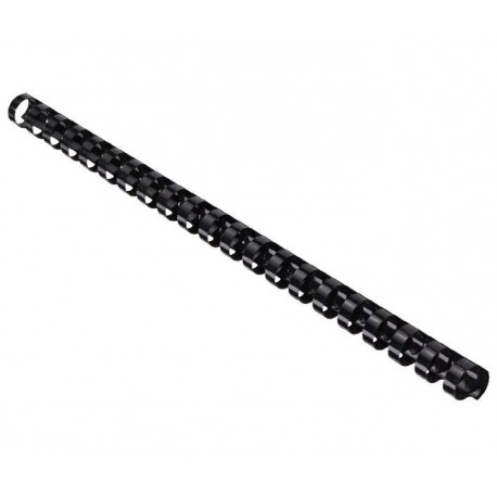 EUROSUPPLIES plastové hřbety/ formát A4/ 22mm/ černé/ 50 pack