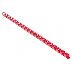 EUROSUPPLIES plastové hřbety/ formát A4/ 22mm/ červené/ 50 pack
