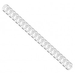 EUROSUPPLIES plastové hřbety/ formát A4/ 28,5mm/ čiré/ 50 pack