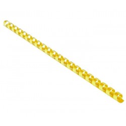 EUROSUPPLIES plastové hřbety/ formát A4/ 28,5mm/ žluté/ 50 pack