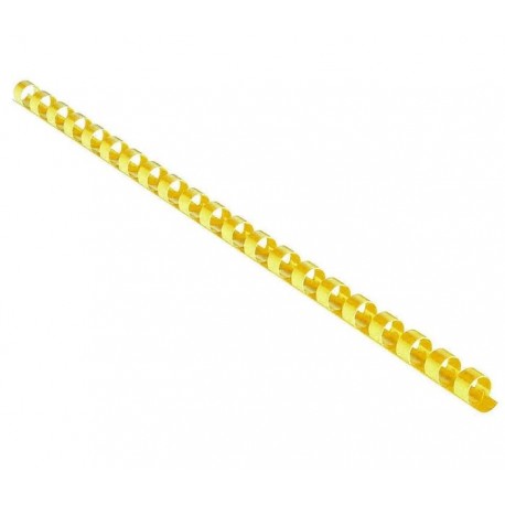 EUROSUPPLIES plastové hřbety/ formát A4/ 28,5mm/ žluté/ 50 pack