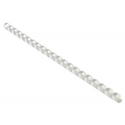 EUROSUPPLIES plastové hřbety/ formát A4/ 45mm/ bílé/ 50 pack