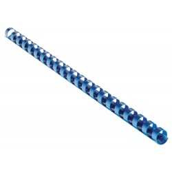 EUROSUPPLIES plastové hřbety/ formát A4/ 8mm/ modré/ 100 pack