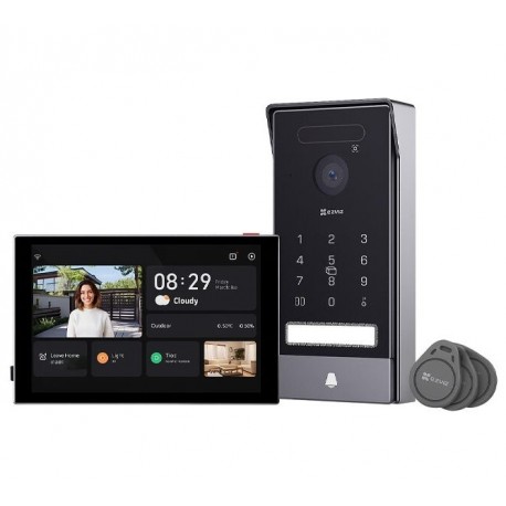 EZVIZ chytrý domácí interkom HP7 Pro 4K/ Wi-Fi/ 3840 x 2160/ 8" dotykový monitor/ videotelefon/ bezdrátový zvonek/ IP65