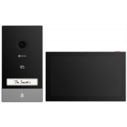 EZVIZ chytrý domácí interkom HP7/ Wi-Fi/ 2K/ 7" dotykový monitor/ videotelefon/ bezdrátový zvonek/ IP65/ černo-stříbrný