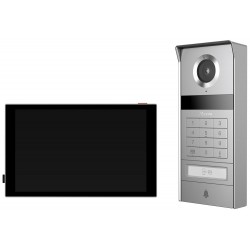 EZVIZ chytrý domácí interkom TP9 Pro/ Wi-Fi/ 4K/ 8" dot. monitor/ videotelefon/ bezdrátový zvonek/ IP65/ černo-stříbrný