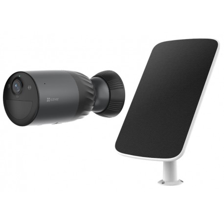 EZVIZ IP kamera BC1C 4K kit/ bullet/ Wi-Fi/ 8Mpix/ krytí IP65/ objektiv 2,8mm/ H.265/ IR ž 15 m/ černá + solární panel F