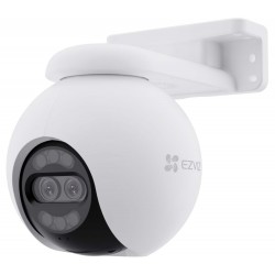 EZVIZ IP kamera H80x Dual 4K/ PTZ/ Wi-Fi/ 8+2 Mpix/ krytí IP65/ objektiv 4mm/ H.265/ IR přísvit až 30m/ bílá