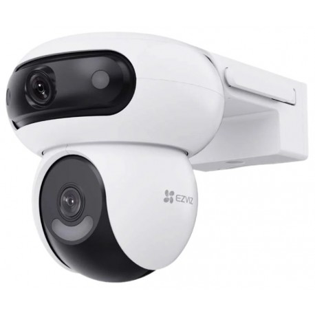 EZVIZ IP kamera H90 2K+/ duální/ PTZ/ Wi-Fi/ 2 x 4Mpix/ krytí IP65/ objektiv 2,8 + 6mm/ H.265/ IR přísvit až 30m/ bílá