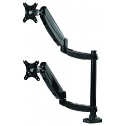 FELLOWES držák monitoru Platinium/ 2 ramena nad sebou/ nosnost 10kg/ náklon 85°-15°/ výška 64cm/ černý