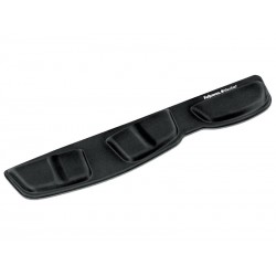 FELLOWES opěrka zápěstí ke klávesnici Health-V Microban Lycra/ 466mm x 86mm x 16mm/ textilie/paměťová pěna/ černá