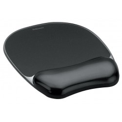 FELLOWES podložka pod myš a zápěstí CRYSTAL/ 230mm x 14mm x 202mm/ gelová/ černá