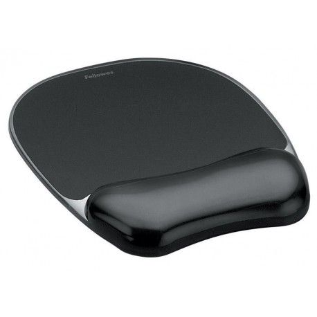 FELLOWES podložka pod myš a zápěstí CRYSTAL/ 230mm x 14mm x 202mm/ gelová/ černá