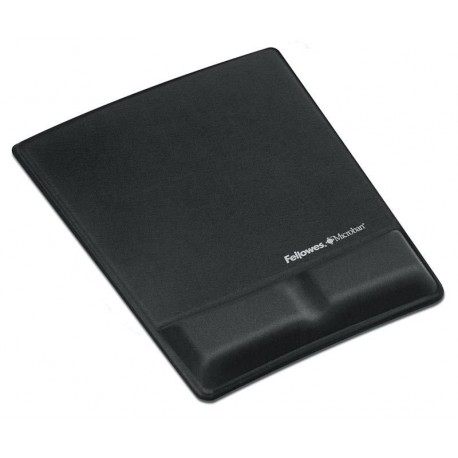 FELLOWES podložka pod myš a zápěstí Health-V Microban Lycra/ 230mm x 230mm x 19-35mm/ textilie/paměťová pěna/ černá