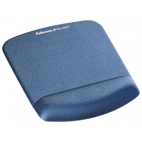 FELLOWES podložka pod myš a zápěstí PlushTouch/ 200mm x 245mm x 20mm/ textilie/paměťová pěna/ modrá