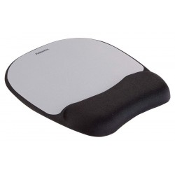 FELLOWES podložka pod myš a zápěstí/ 230mm x 20mm x 220mm/ textilie/paměťová pěna/ černo-šedá