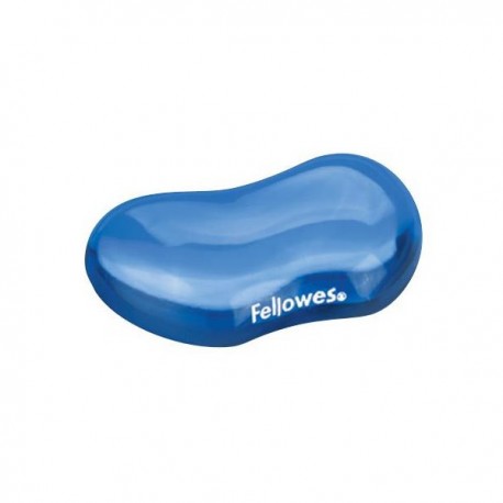 FELLOWES podložka pod zápěstí CRYSTAL/ 122mm x 18mm x 88mm/ gelová/ modrá