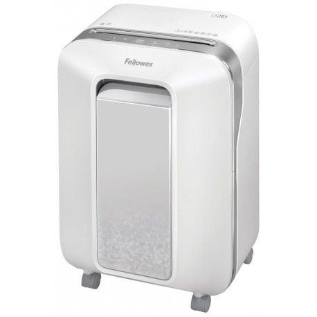 FELLOWES skartovač LX 201/ křížový řez 2x12mm/ objem koše 22 l/ stupeň utajení P-5 (tajné)/ bílý