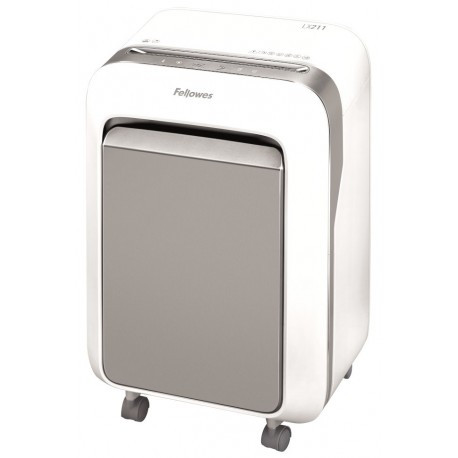 FELLOWES skartovač LX 211/ křížový řez 2x12mm/ objem koše 23 l/ stupeň utajení P-5 (tajné)/ bílý