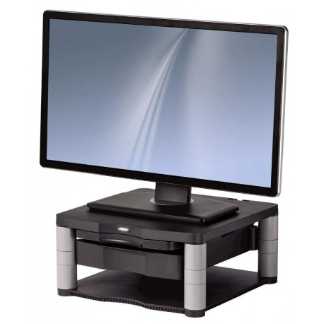 FELLOWES stojan pod monitor PREMIUM PLUS/ 340mm x 166mm x 338mm/ černo-šedý