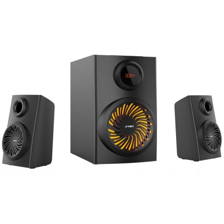FENDA F&D repro F190X/ 2.1/ 46W/ černé/ BT5.0/ FM rádio/ USB přehrávání/ LED podsvícení/ dálkové ovládání