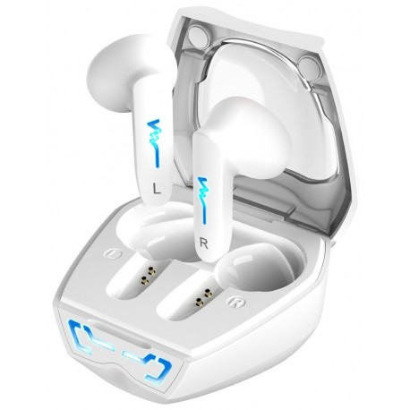 GENIUS bezdrátový headset TWS HS-M920BT/ bílý/ LED/ Bluetooth 5.0/ USB-C nabíjení