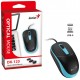 GENIUS DX-123 Ocean Blue/ drátová/ 1200 dpi/ USB/ černomodrá