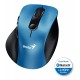 GENIUS Ergo 9000S Blue/ duální Bluetooth + 2,4GHz/ 2400 dpi/ bezdrátová/ tichá/ modrá