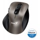 GENIUS Ergo 9000S Champagne Titanium/ duální Bluetooth + 2,4GHz/ 2400 dpi/ bezdrátová/ tichá/ titanová