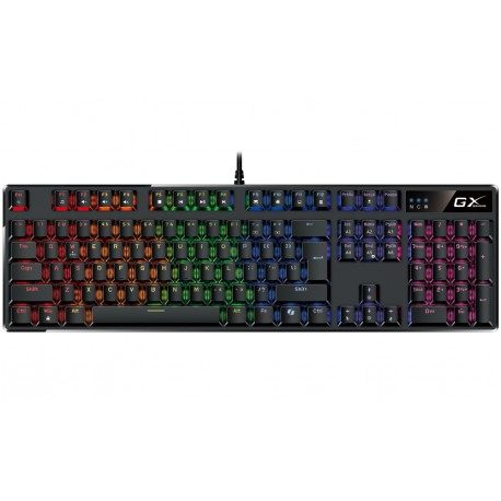 GENIUS GX GAMING Scorpion K12/ drátová/ mechanická/ Brown Switches/ RGB podsvícení/ Copilot/ USB/ černá/ CZ+SK layout