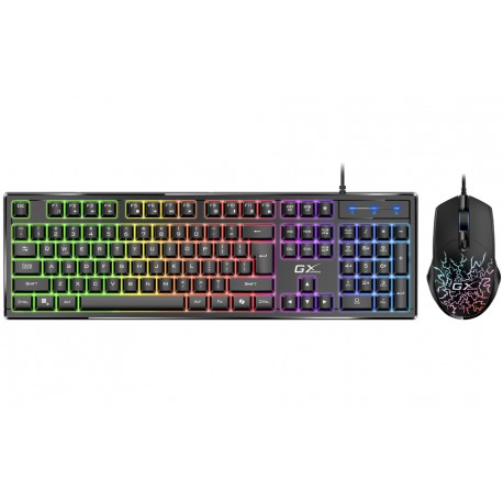 GENIUS GX GAMING Scorpion KM-GX3/ drátový set klávesnice s myší/ RGB podsvícení/ Copilot/ USB/ černá/ CZ+SK layout