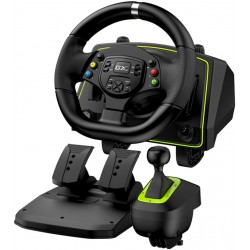 GENIUS GX Gaming volant SpeedMaster X2/ drátový/ USB/ 1080° rotační a vibrační/ pedály/ řadící páka/ pro PC, XboX,N i PS