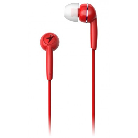 GENIUS headset HS-M320/ červený/ 4pin 3,5 mm jack