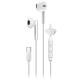 GENIUS headset HS-M366 White/ bílý/ USB-C/ 360° rotační klip