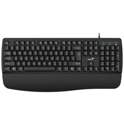 GENIUS KB-123/ Drátová s předložkou/ Copilot/ USB/ černá/ CZ+SK layout