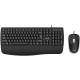 GENIUS KM-123/ Drátový set/ Ergo předložka/ Copilot/ USB/ černá/ CZ+SK layout