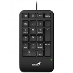 GENIUS NumPad 125/ Drátová/ USB-C/ Copilot/ slim design/ předložka/ černá