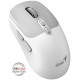 GENIUS NX-8080S BT Grey White/ duální Bluetooth + 2,4GHz/ 1600 dpi/ bezdrátová/ Copilot/ tichá/ 7tlačítková/ bílošedá