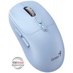 GENIUS NX-8080S BT Tiffany Blue/ duální Bluetooth + 2,4GHz/ 1600 dpi/ bezdrátová/ Copilot/ tichá/ 7tlačítková/ modrá
