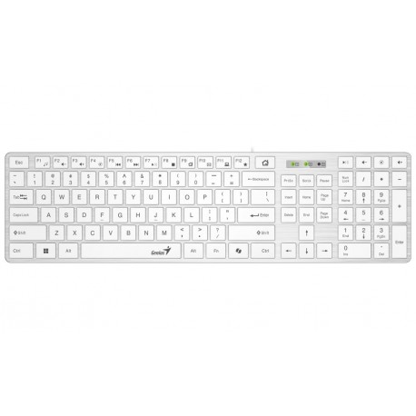 GENIUS Slimstar 126/ Drátová/ Copilot/ USB/ bílá/ CZ+SK layout