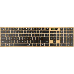 GENIUS Slimstar 7250BT/ bezdrátová 2,4GHz + BT5.0/ Copilot/ USB/ barva borovice + černá/ CZ+SK layout