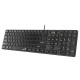 GENIUS Slimstar K500 Education/ pro výuku psaní na stroji/ Drátová/ Copilot/ USB/ černá/ layout bez písmen
