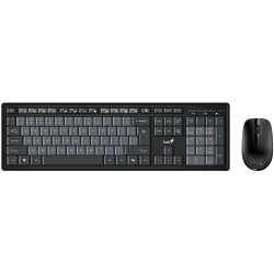 GENIUS Smart KM-8200 Dual Color/ Bezdrátový set 2,4GHz/ Copilot/ USB/ černošedá/ CZ+SK layout