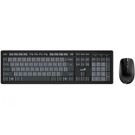 GENIUS Smart KM-8200 Dual Color/ Bezdrátový set 2,4GHz/ Copilot/ USB/ černošedá/ CZ+SK layout