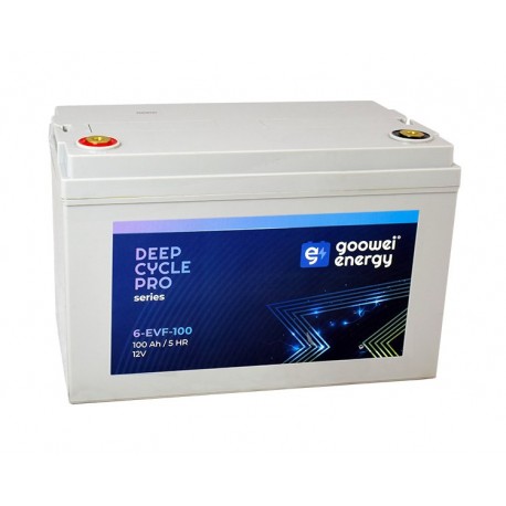GOOWEI ENERGY Pb trakční záložní akumulátor VRLA GEL 12V/100Ah (6-EVF-100)